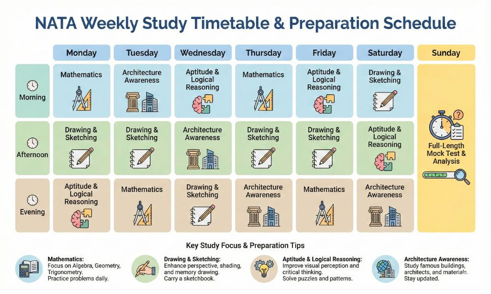 NATA Study Timetable and Preparation Schedule